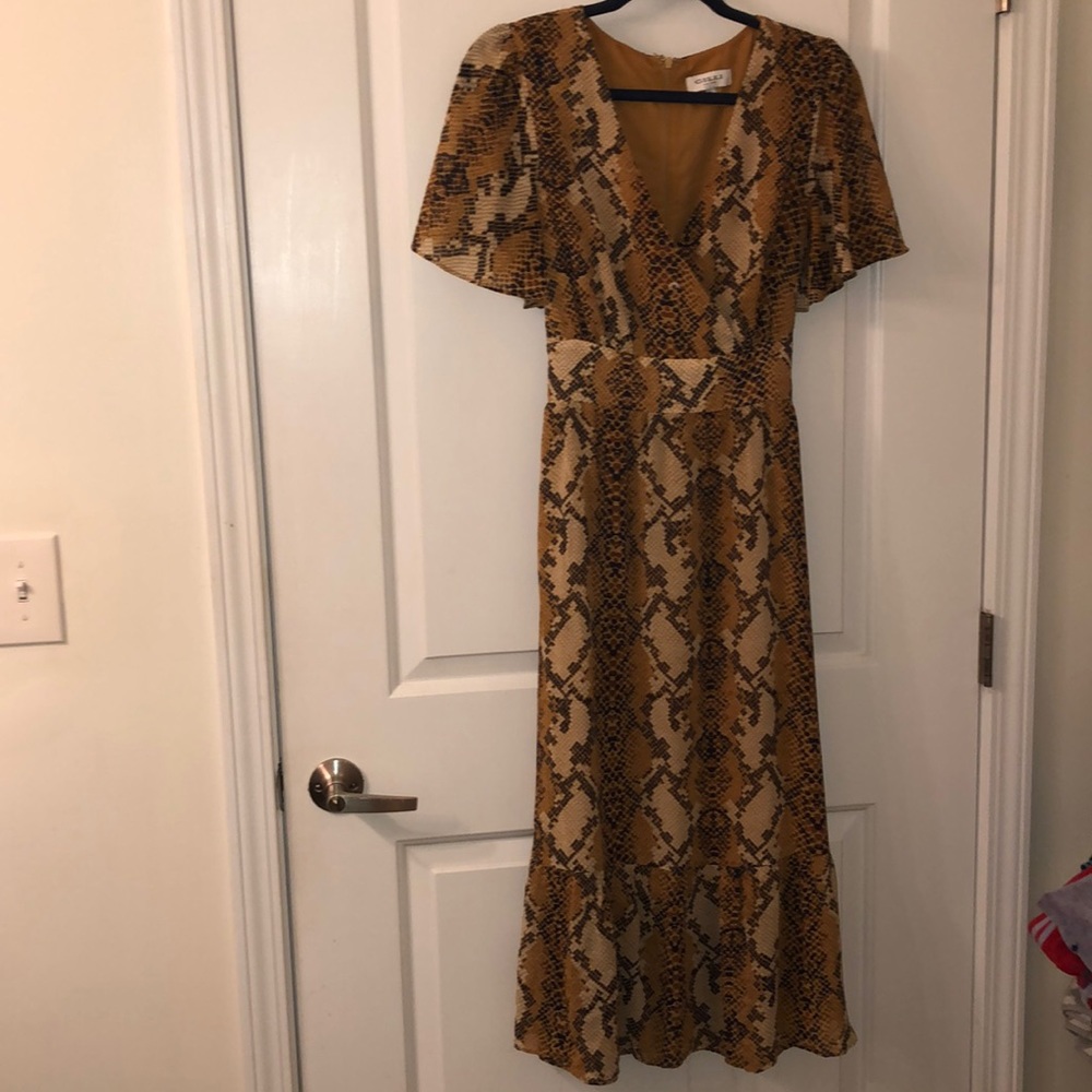 GILLI size L Snake Print Dress